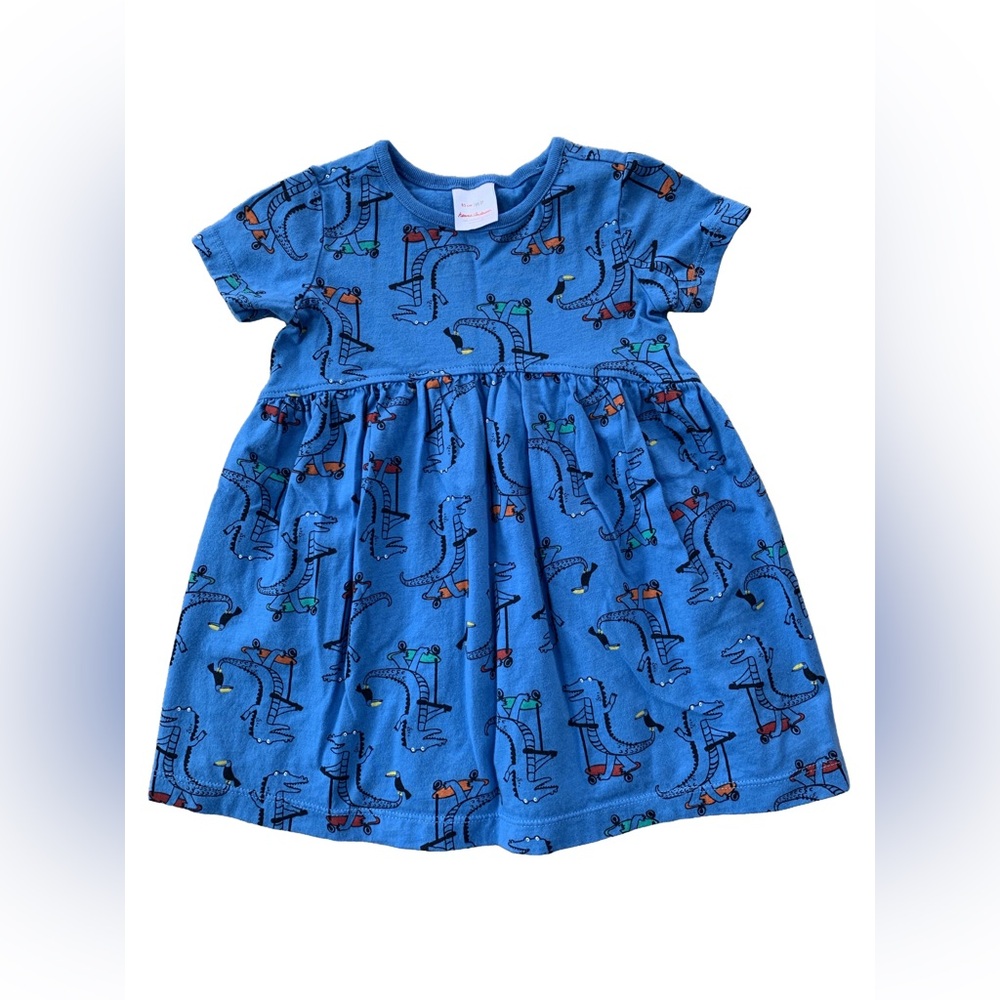 Hanna Andersson Size 85, 2T, Alligator Scooter Dress